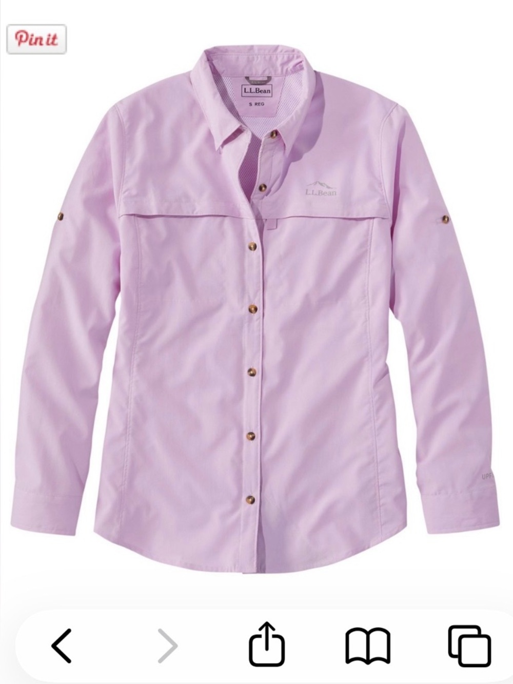 L.L. Bean Women's Tropicwear UPF 50+ Blouse